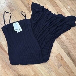 COS blue Maxi Dress Spaghetti Strap